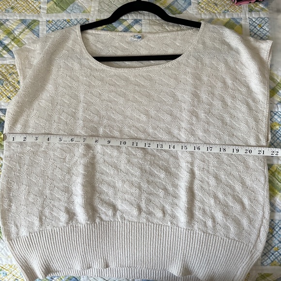 Vintage 80s Knitted Sweater Queens Way To Fashion Short Sleeve 21x22 - Picture 4 of 5